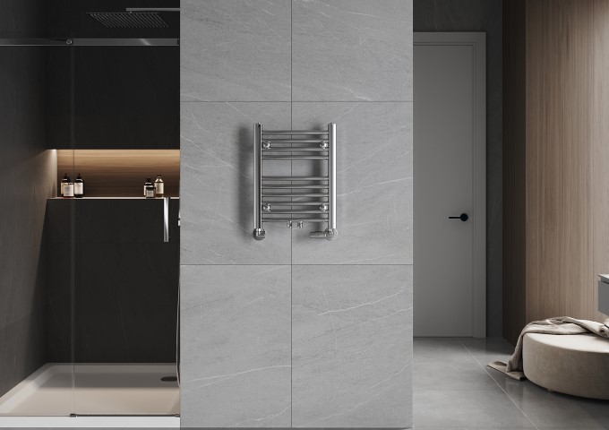 radiateur pour salle de bains chromé